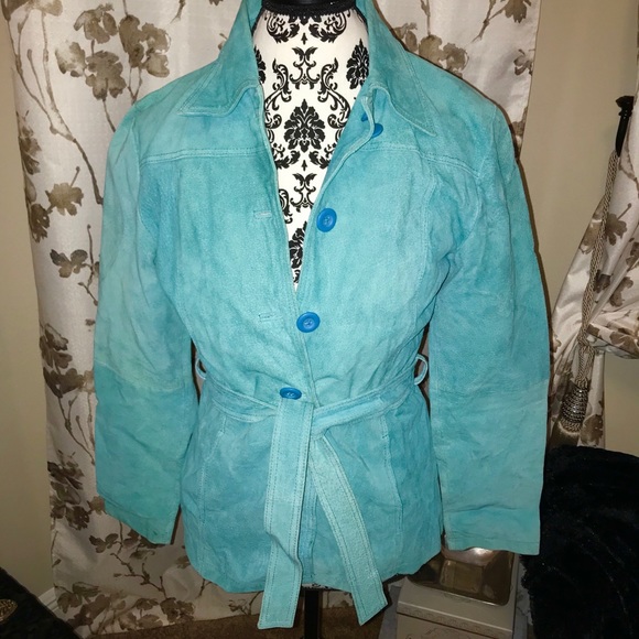 New Arrival Paradiso Jacket turquoise suede SM - Picture 2 of 5
